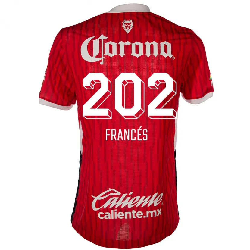 Danxen Kinderen Lenin Francés #202 Rood Wit Thuisshirt Thuistenue 2024/25 T-Shirt