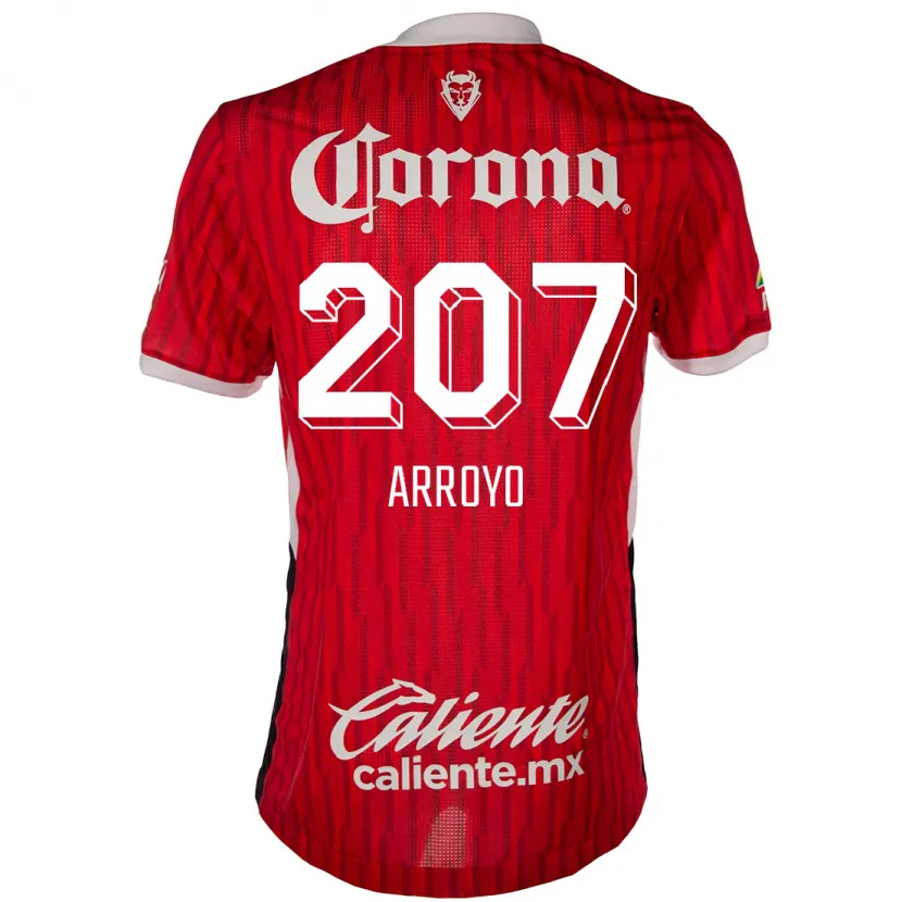 Danxen Kinderen José Arroyo #207 Rood Wit Thuisshirt Thuistenue 2024/25 T-Shirt