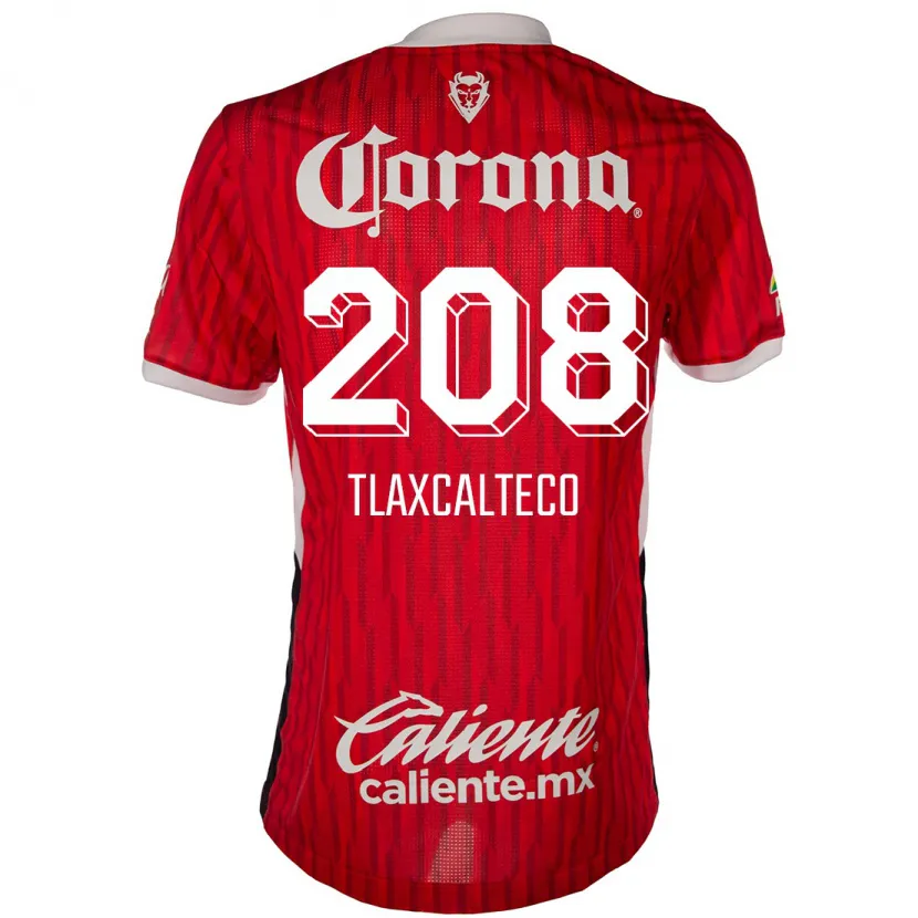 Danxen Kinderen Sait Tlaxcalteco #208 Rood Wit Thuisshirt Thuistenue 2024/25 T-Shirt