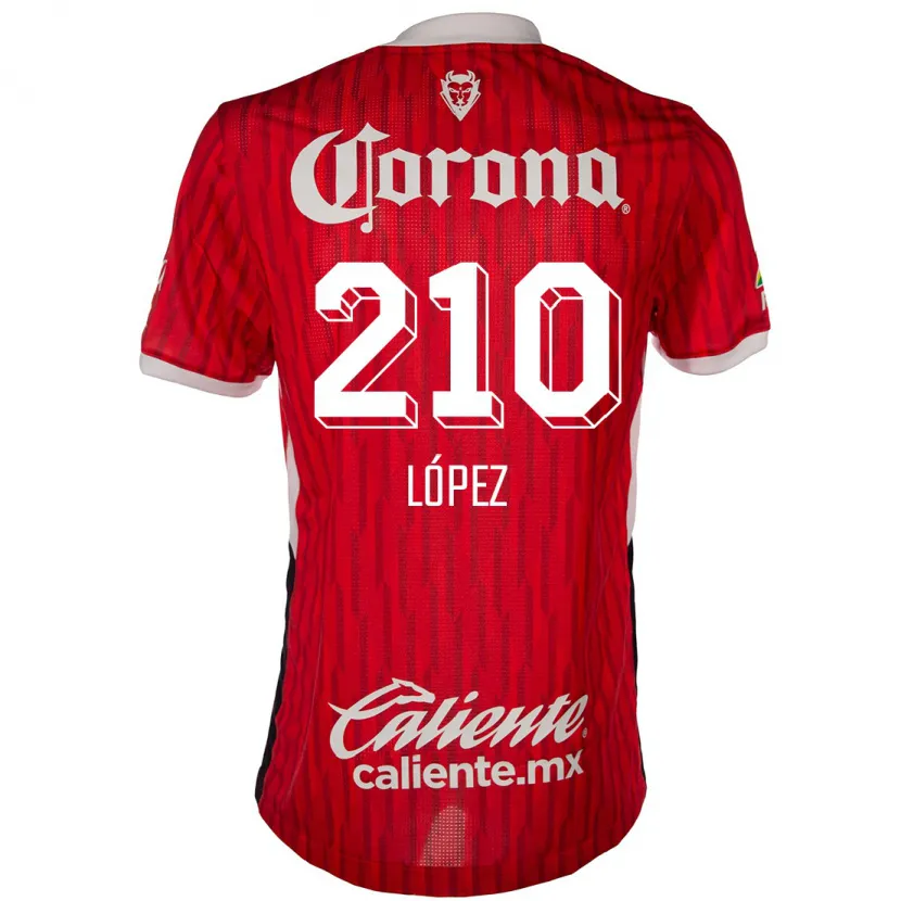 Danxen Kinderen Juan López #210 Rood Wit Thuisshirt Thuistenue 2024/25 T-Shirt