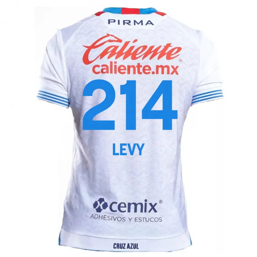 Danxen Kinderen Mateo Levy #214 Wit Blauw Uitshirt Uittenue 2024/25 T-Shirt