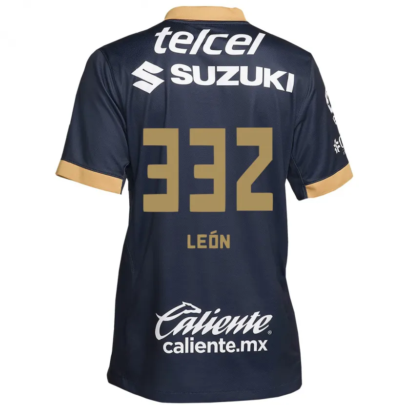 Danxen Kinderen Andryk León #332 Obsidiaan Goud Wit Uitshirt Uittenue 2024/25 T-Shirt