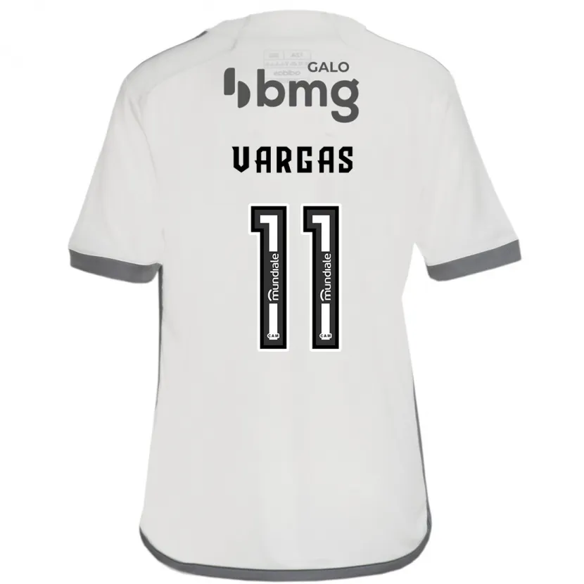 Danxen Kinderen Eduardo Vargas #11 Gebroken Wit Uitshirt Uittenue 2024/25 T-Shirt