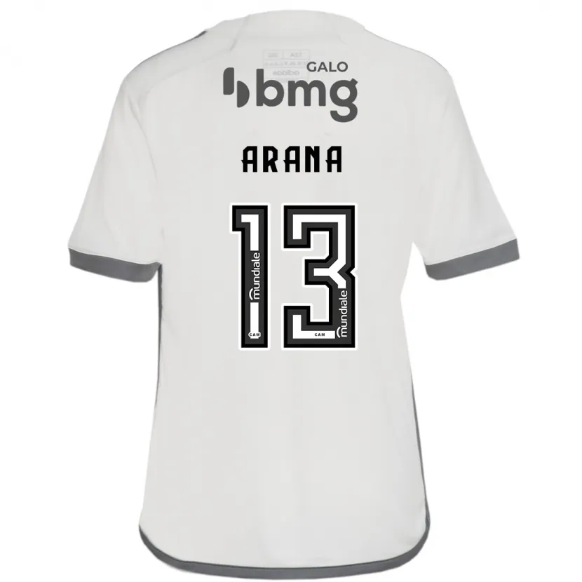 Danxen Kinderen Guilherme Arana #13 Gebroken Wit Uitshirt Uittenue 2024/25 T-Shirt