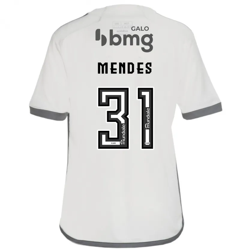 Danxen Kinderen Matheus Mendes #31 Gebroken Wit Uitshirt Uittenue 2024/25 T-Shirt