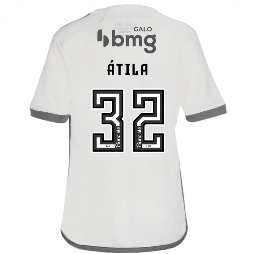 Danxen Kinderen Gabriel Átila #32 Gebroken Wit Uitshirt Uittenue 2024/25 T-Shirt