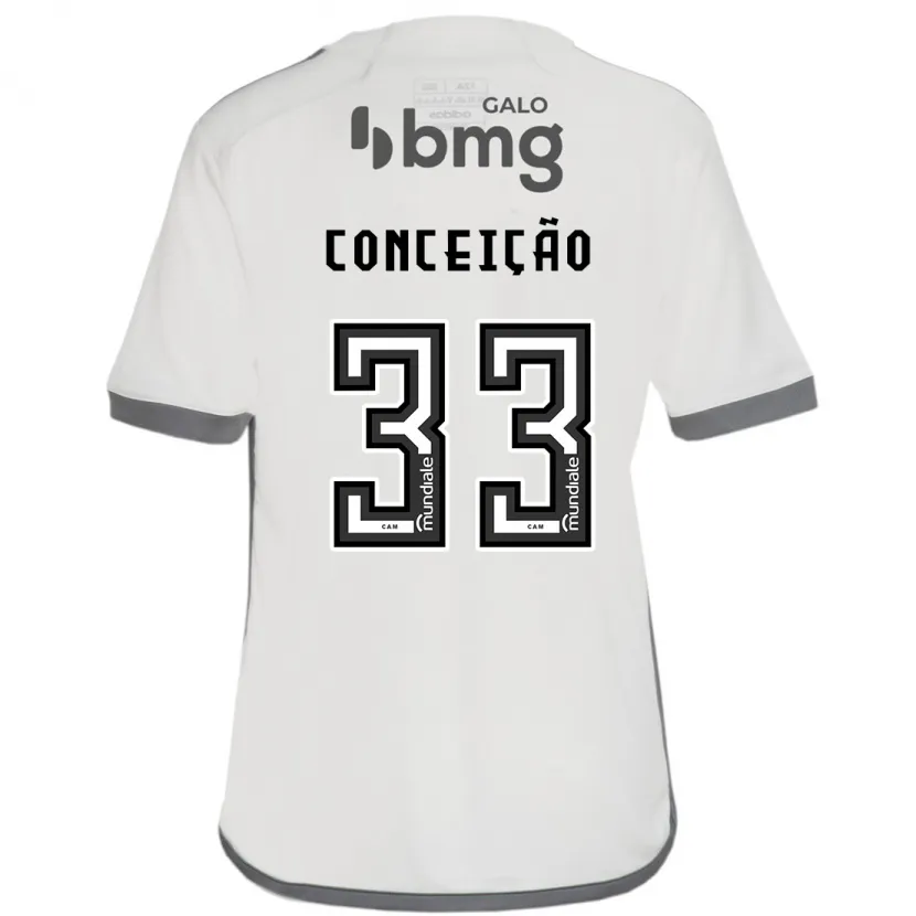 Danxen Kinderen Robert Conceição #33 Gebroken Wit Uitshirt Uittenue 2024/25 T-Shirt