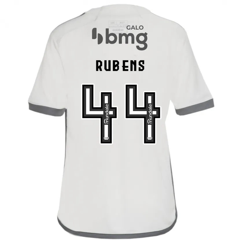 Danxen Kinderen Rubens #44 Gebroken Wit Uitshirt Uittenue 2024/25 T-Shirt