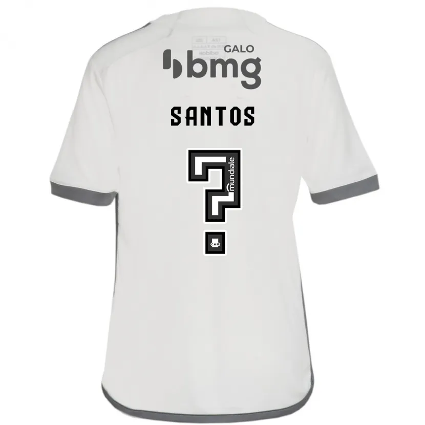 Danxen Kinderen Léo Santos #0 Gebroken Wit Uitshirt Uittenue 2024/25 T-Shirt