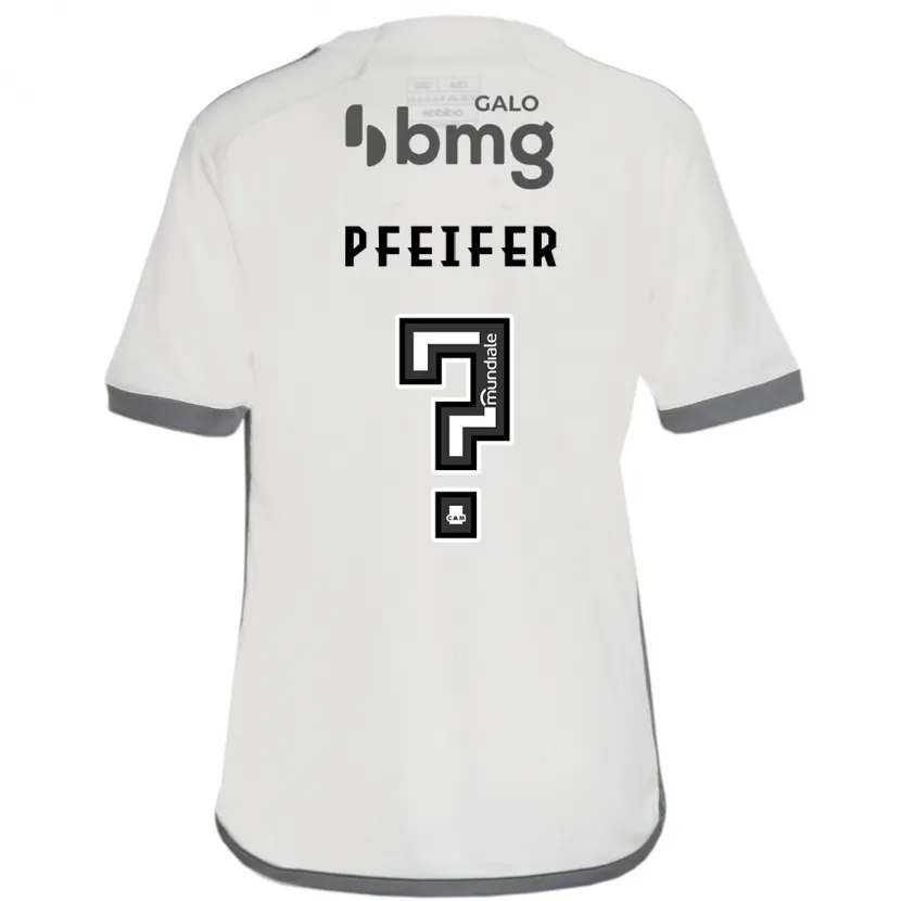 Danxen Kinderen Gabriel Pfeifer #0 Gebroken Wit Uitshirt Uittenue 2024/25 T-Shirt