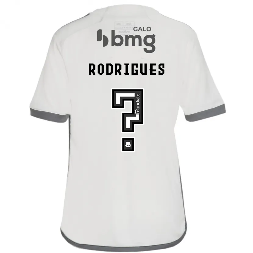 Danxen Kinderen Vinicius Rodrigues #0 Gebroken Wit Uitshirt Uittenue 2024/25 T-Shirt