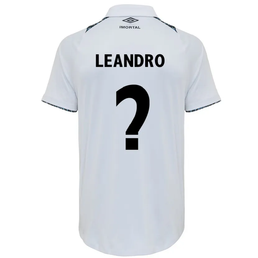 Danxen Kinderen Leandro Avelino #0 Wit Blauw Uitshirt Uittenue 2024/25 T-Shirt