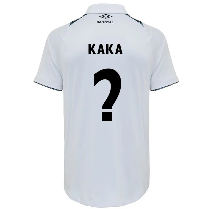 Danxen Kinderen Kaká #0 Wit Blauw Uitshirt Uittenue 2024/25 T-Shirt