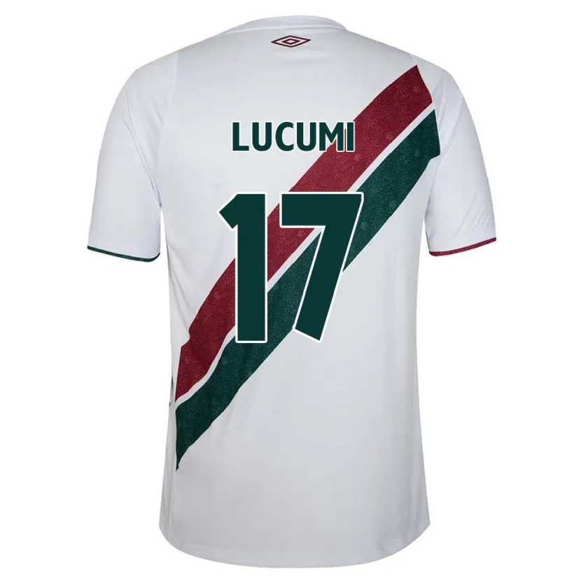 Danxen Kinderen Jan Lucumi #17 Wit Groen Kastanjebruin Uitshirt Uittenue 2024/25 T-Shirt