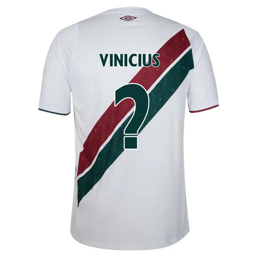 Danxen Kinderen Vinicius #0 Wit Groen Kastanjebruin Uitshirt Uittenue 2024/25 T-Shirt