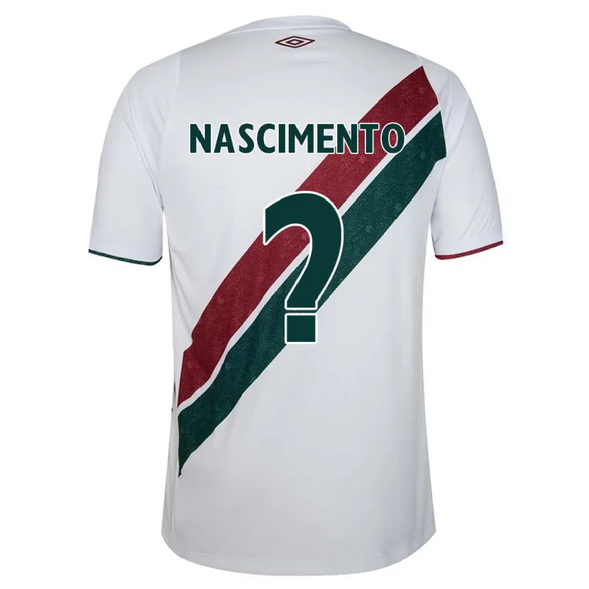 Danxen Kinderen Hiago Nascimento #0 Wit Groen Kastanjebruin Uitshirt Uittenue 2024/25 T-Shirt