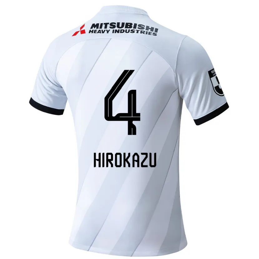 Danxen Kinderen Hirokazu Ishihara #4 Wit Grijs Uitshirt Uittenue 2024/25 T-Shirt