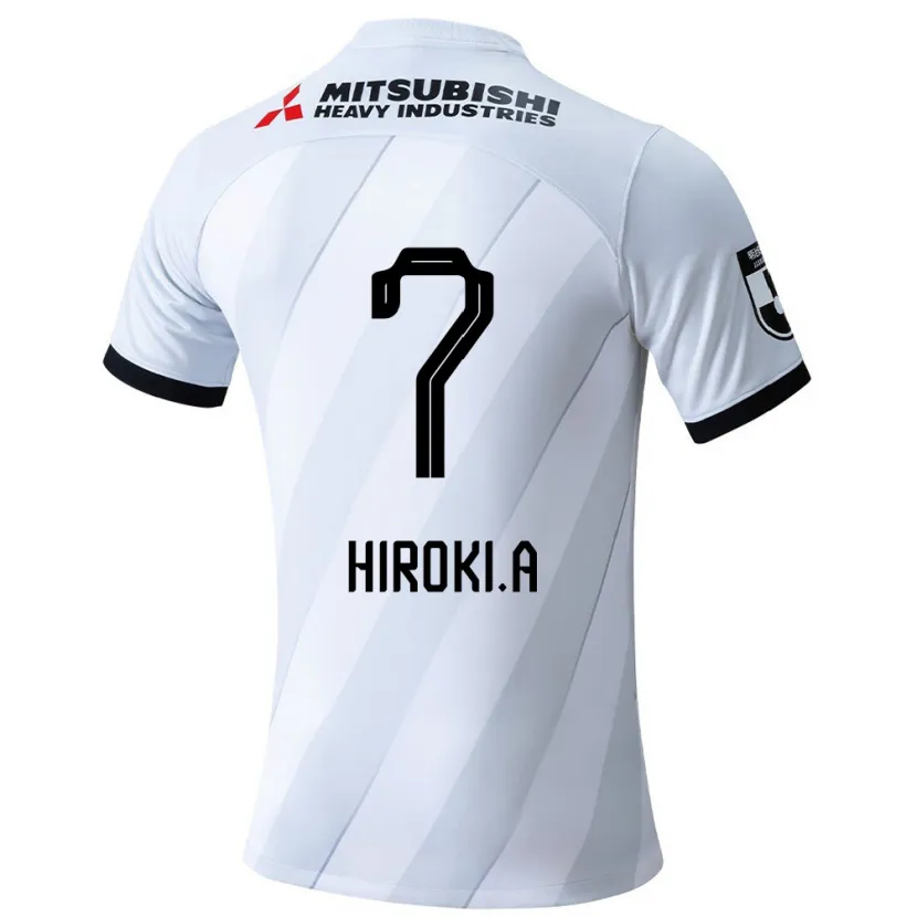 Danxen Kinderen Hiroki Abe #7 Wit Grijs Uitshirt Uittenue 2024/25 T-Shirt