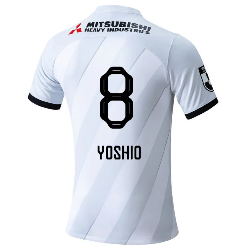 Danxen Kinderen Yoshio Koizumi #8 Wit Grijs Uitshirt Uittenue 2024/25 T-Shirt