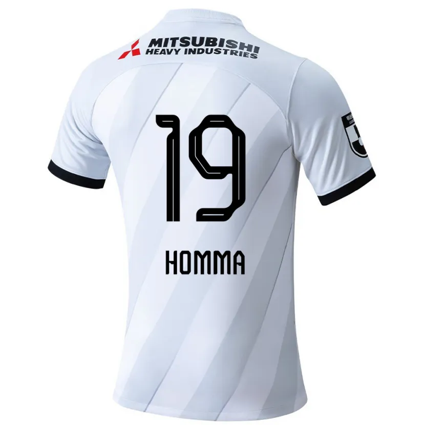 Danxen Kinderen Shion Homma #19 Wit Grijs Uitshirt Uittenue 2024/25 T-Shirt