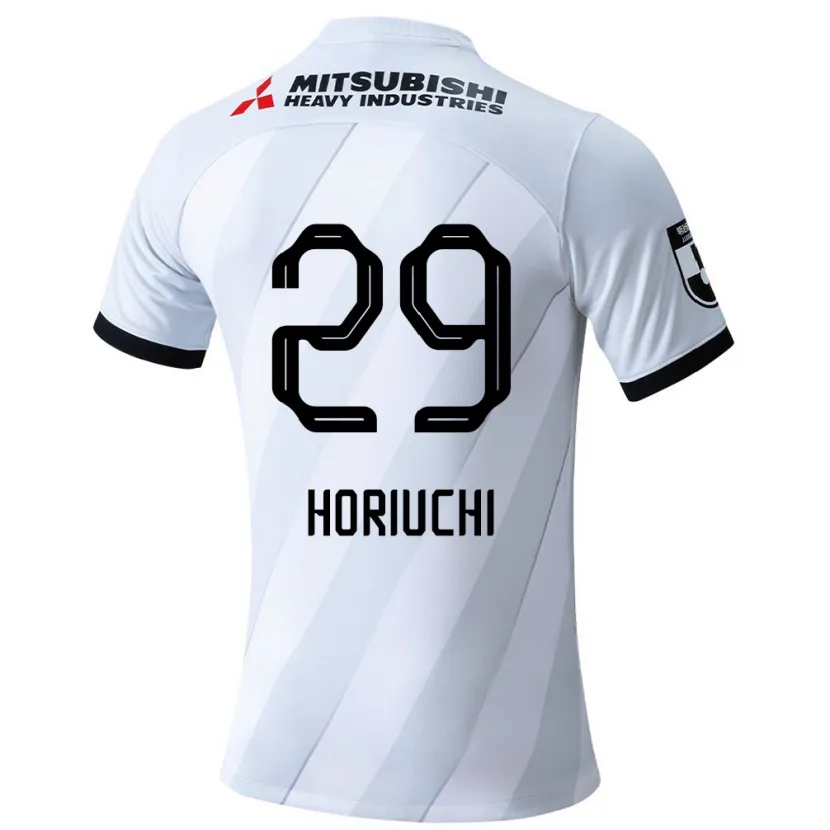 Danxen Kinderen Yota Horiuchi #29 Wit Grijs Uitshirt Uittenue 2024/25 T-Shirt