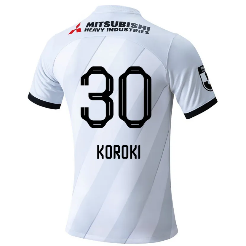 Danxen Kinderen Shinzo Koroki #30 Wit Grijs Uitshirt Uittenue 2024/25 T-Shirt