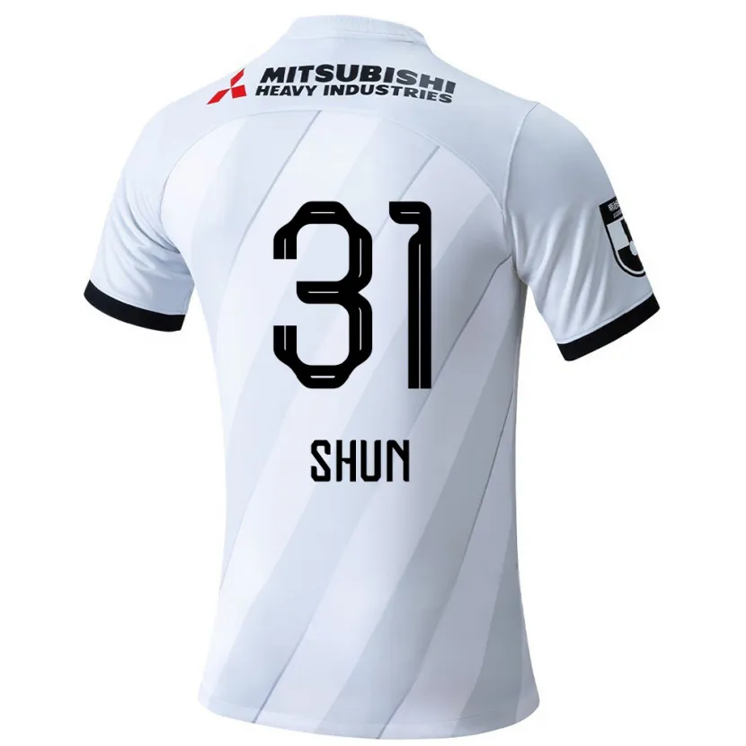 Danxen Kinderen Shun Yoshida #31 Wit Grijs Uitshirt Uittenue 2024/25 T-Shirt