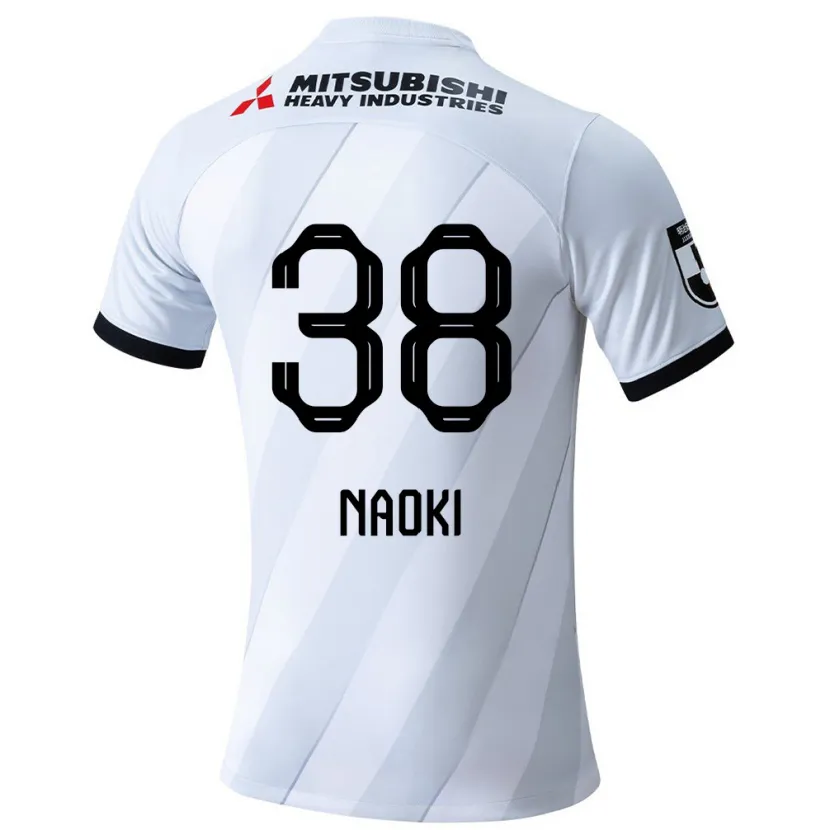 Danxen Kinderen Naoki Maeda #38 Wit Grijs Uitshirt Uittenue 2024/25 T-Shirt