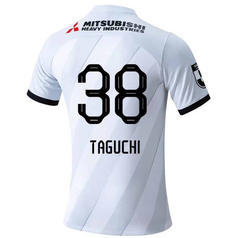 Danxen Kinderen Keita Taguchi #38 Wit Grijs Uitshirt Uittenue 2024/25 T-Shirt