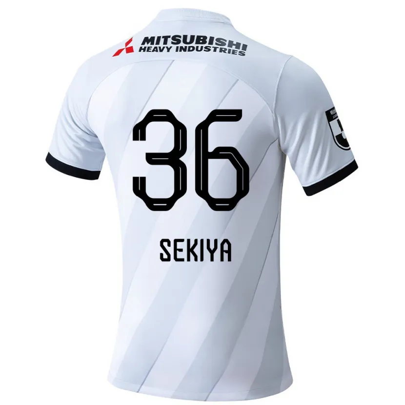 Danxen Kinderen Hikaru Sekiya #36 Wit Grijs Uitshirt Uittenue 2024/25 T-Shirt