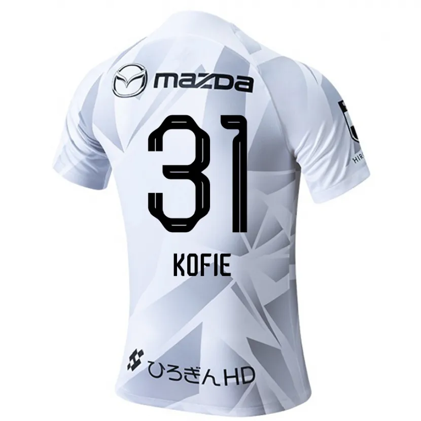 Danxen Kinderen Shota Kofie #31 Wit Grijs Zwart Uitshirt Uittenue 2024/25 T-Shirt