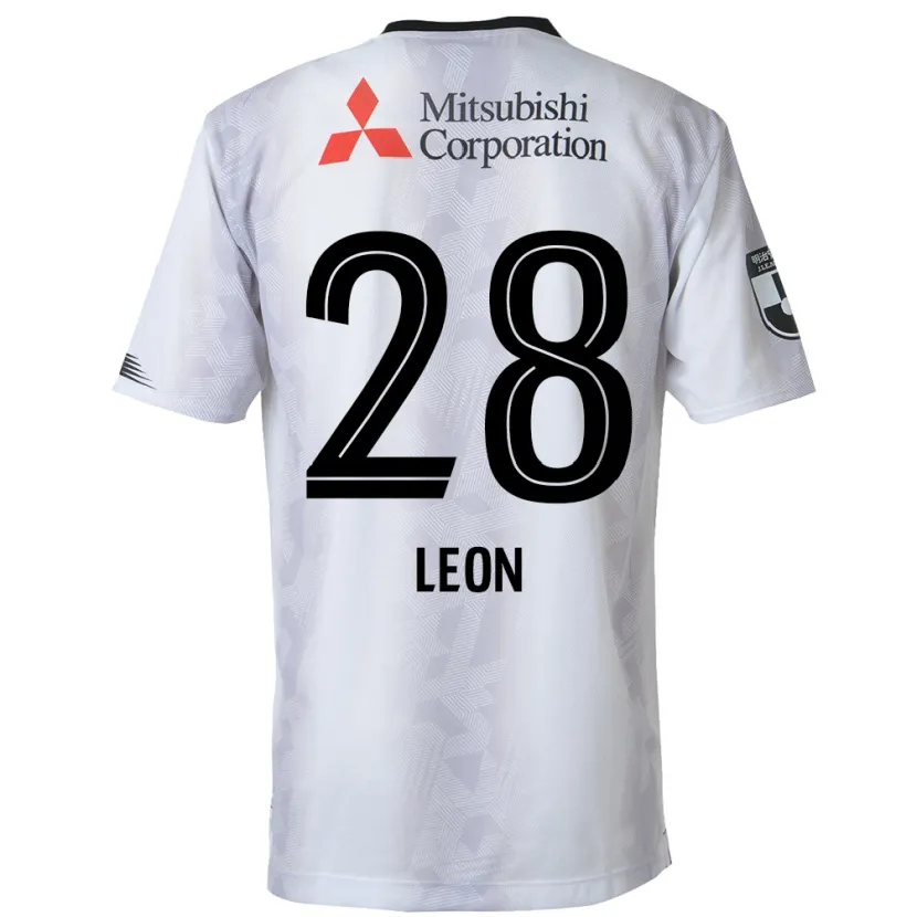 Danxen Kinderen Leon Nozawa #28 Wit Zwart Uitshirt Uittenue 2024/25 T-Shirt