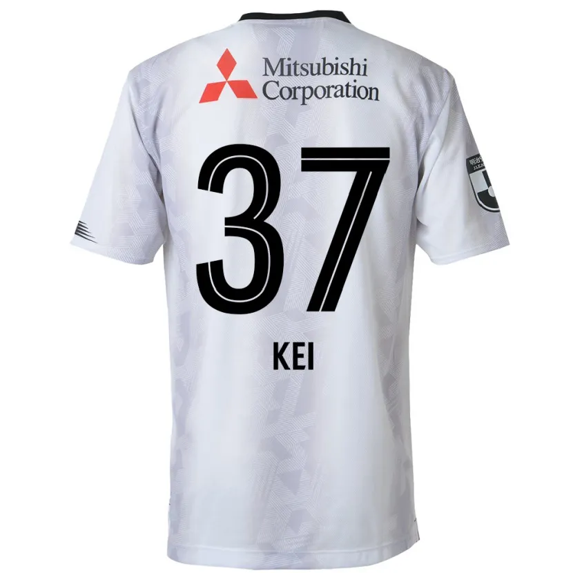 Danxen Kinderen Kei Koizumi #37 Wit Zwart Uitshirt Uittenue 2024/25 T-Shirt