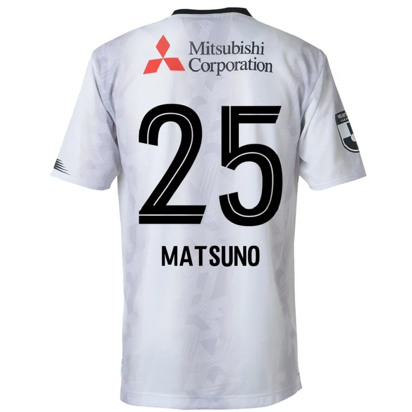 Danxen Kinderen Taichi Matsuno #25 Wit Zwart Uitshirt Uittenue 2024/25 T-Shirt