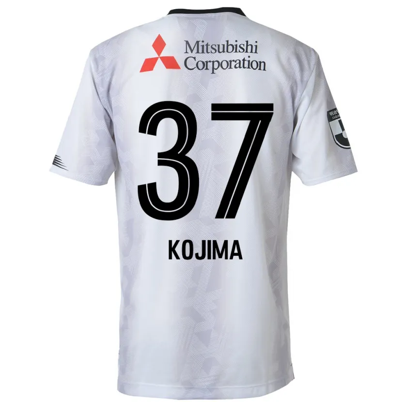 Danxen Kinderen Satsuki Kojima #37 Wit Zwart Uitshirt Uittenue 2024/25 T-Shirt