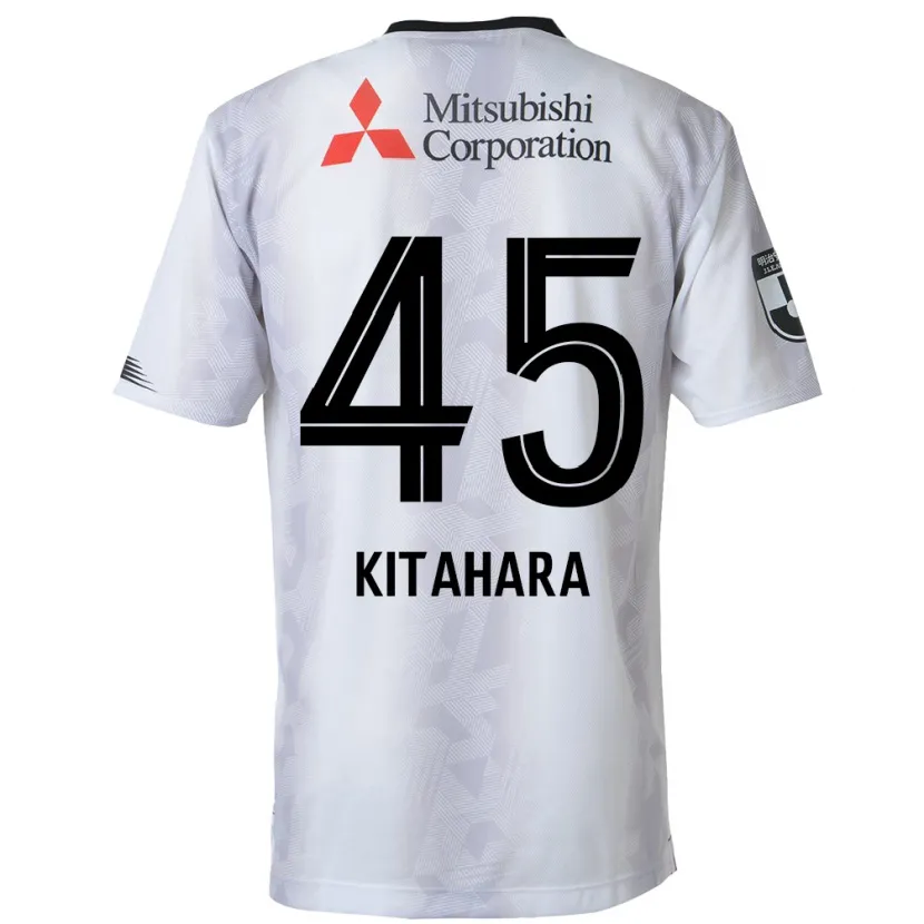 Danxen Kinderen Maki Kitahara #45 Wit Zwart Uitshirt Uittenue 2024/25 T-Shirt