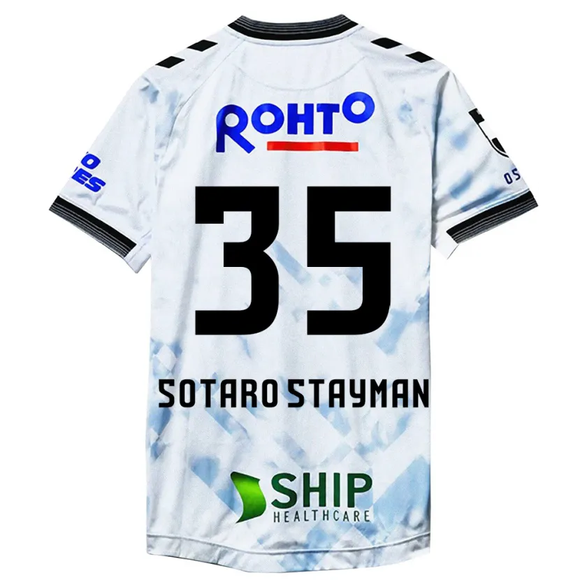 Danxen Kinderen Joshua Sotaro Stayman #35 Wit Zwart Uitshirt Uittenue 2024/25 T-Shirt