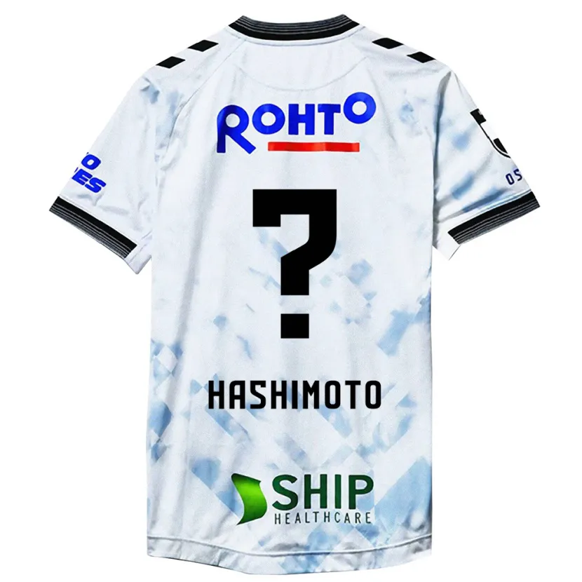 Danxen Kinderen Daiki Hashimoto #0 Wit Zwart Uitshirt Uittenue 2024/25 T-Shirt