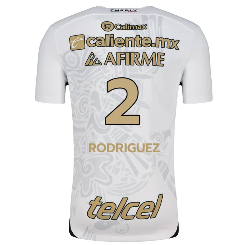 Danxen Kinderen Antonio Rodríguez #2 Wit Zwart Uitshirt Uittenue 2024/25 T-Shirt