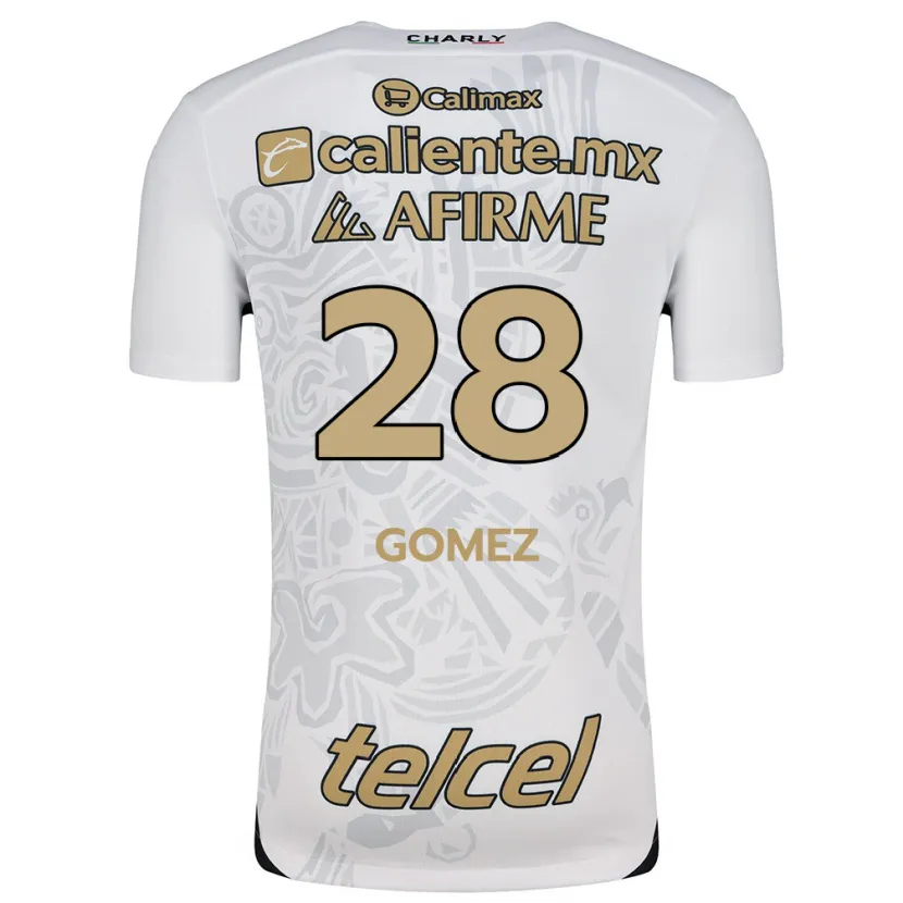 Danxen Kinderen Alejandro Gómez #28 Wit Zwart Uitshirt Uittenue 2024/25 T-Shirt