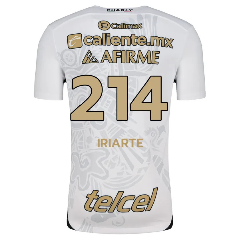 Danxen Kinderen Oliver Iriarte #214 Wit Zwart Uitshirt Uittenue 2024/25 T-Shirt