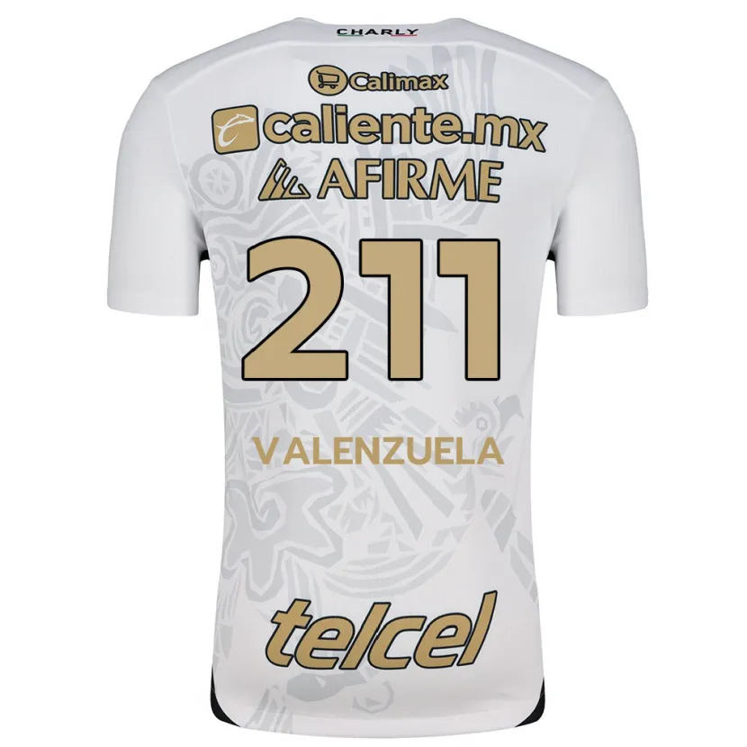 Danxen Kinderen Aldieri Valenzuela #211 Wit Zwart Uitshirt Uittenue 2024/25 T-Shirt