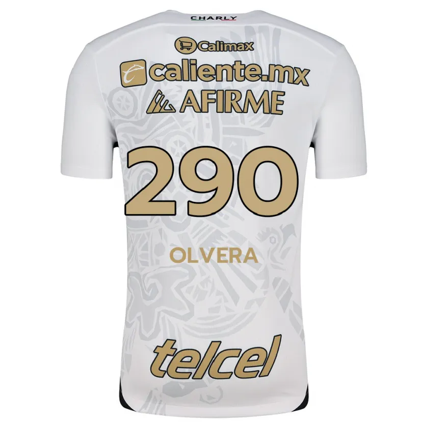 Danxen Kinderen Ian Olvera #290 Wit Zwart Uitshirt Uittenue 2024/25 T-Shirt