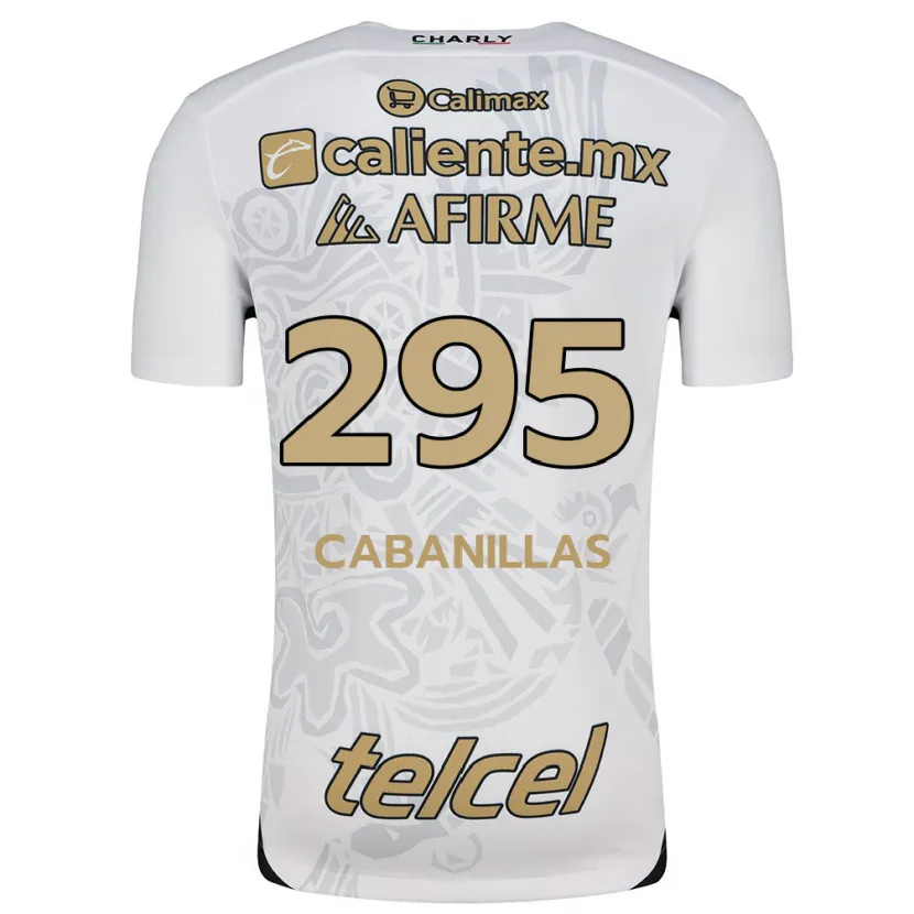 Danxen Kinderen Osvaldo Cabanillas #295 Wit Zwart Uitshirt Uittenue 2024/25 T-Shirt