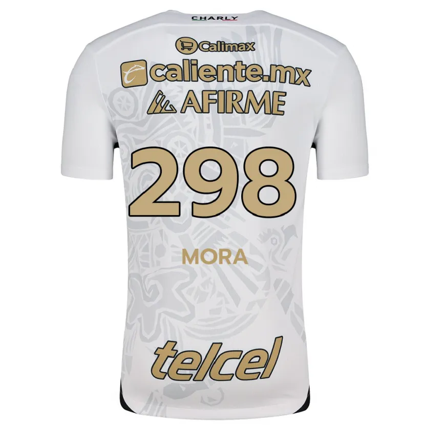 Danxen Kinderen Gilberto Mora #298 Wit Zwart Uitshirt Uittenue 2024/25 T-Shirt