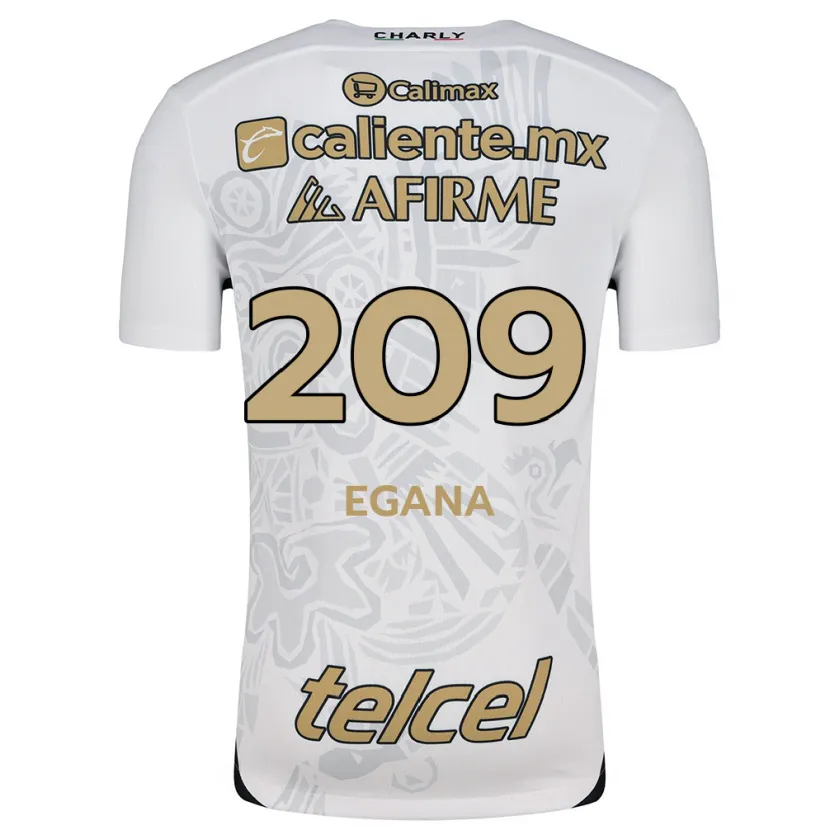 Danxen Kinderen Arath Egaña #209 Wit Zwart Uitshirt Uittenue 2024/25 T-Shirt