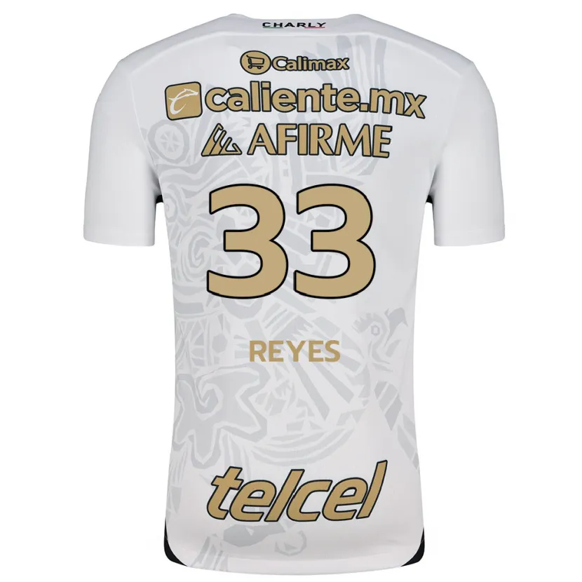 Danxen Kinderen Jazmín Reyes #33 Wit Zwart Uitshirt Uittenue 2024/25 T-Shirt