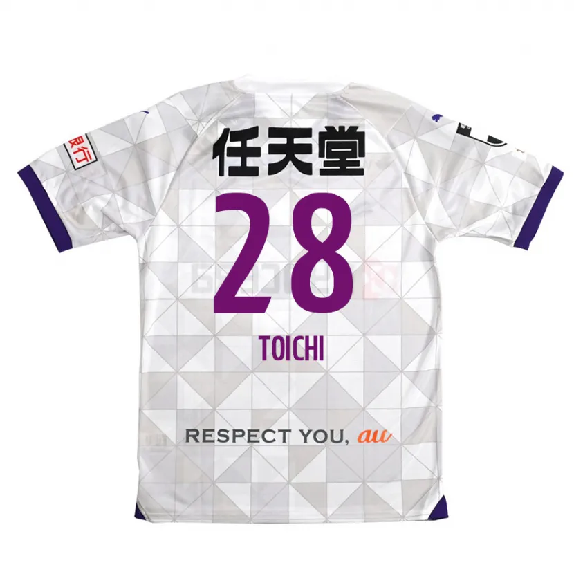 Danxen Kinderen Toichi Suzuki #28 Wit Paars Uitshirt Uittenue 2024/25 T-Shirt