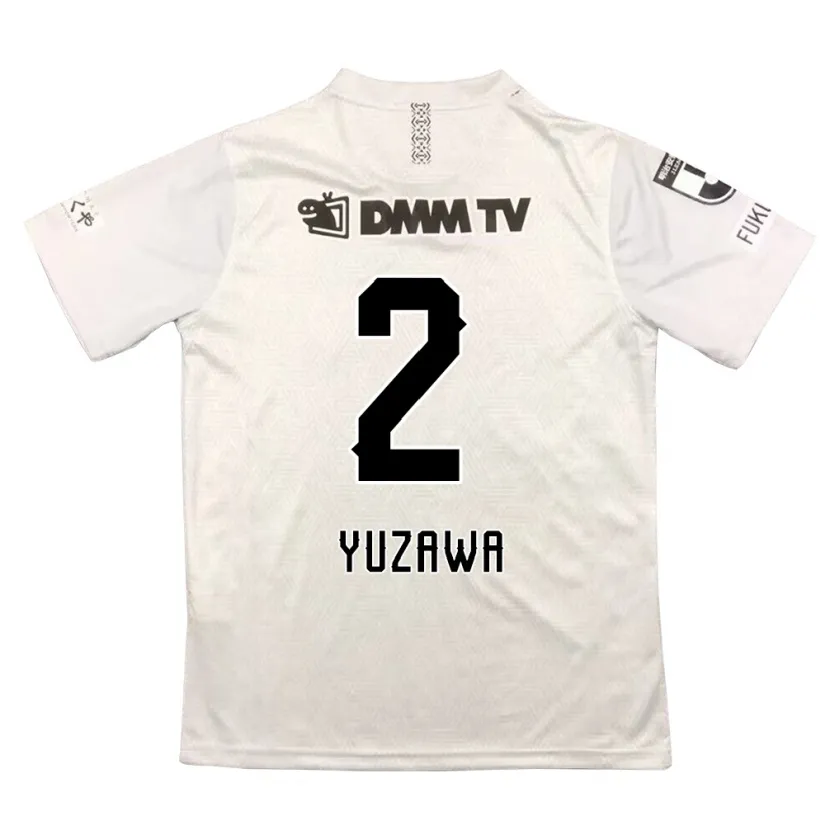 Danxen Kinderen Masato Yuzawa #2 Grijs Zwart Uitshirt Uittenue 2024/25 T-Shirt