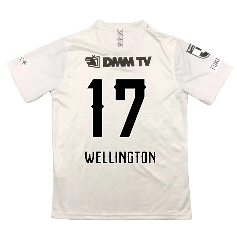 Danxen Kinderen Wellington #17 Grijs Zwart Uitshirt Uittenue 2024/25 T-Shirt